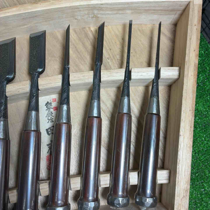 【未使用品/店頭受取り限定】  【田斎】鑿 17本組 【藤沢店】