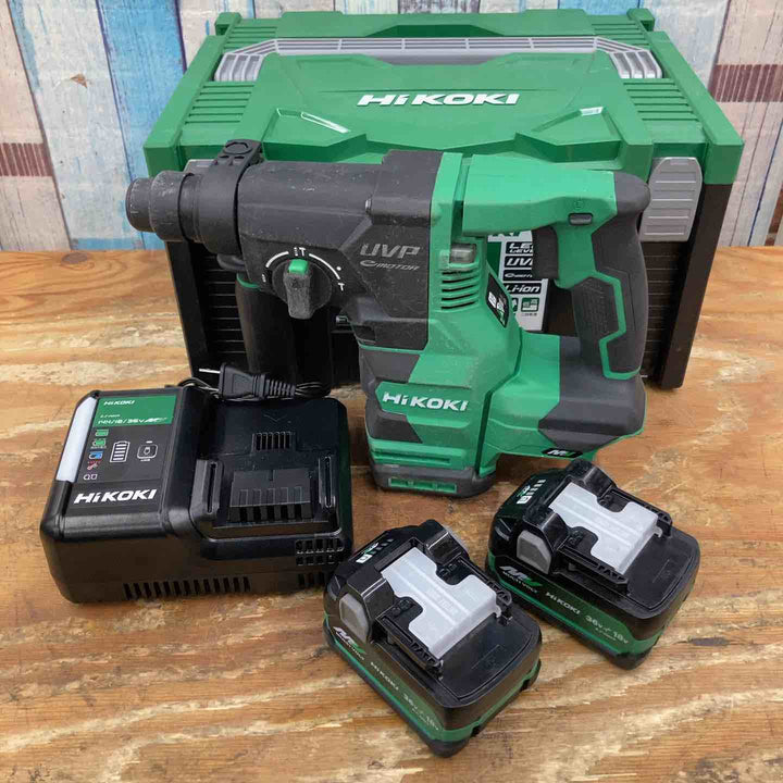 【中古品】★ハイコーキ(HIKOKI ※旧:日立工機) コードレスハンマドリル DH3628DA(2XPZ) マルチボルト 36V フルセット【柏店】