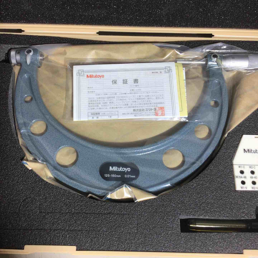 【美品】 ミツトヨ Mitutoyo 替駒式マイクロメーター  TMC-150 126-130 【戸田店】