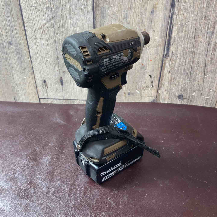【中古品】マキタ(makita) コードレスインパクトドライバー TD171DZAB バッテリー1個付属【東大和店】