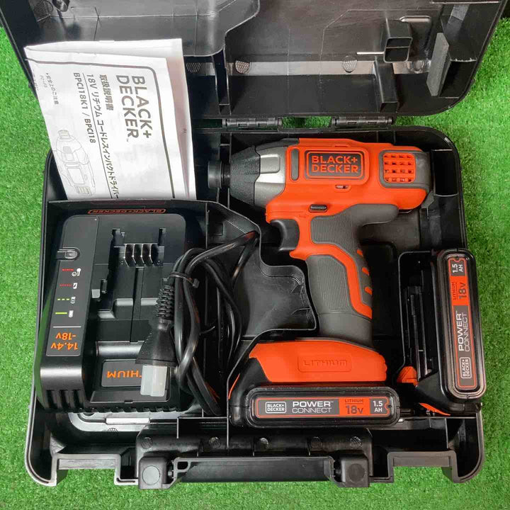 ブラックアンドデッカー(BLACK+DECKER) コードレスインパクトドライバー PBCI18【岩槻店】