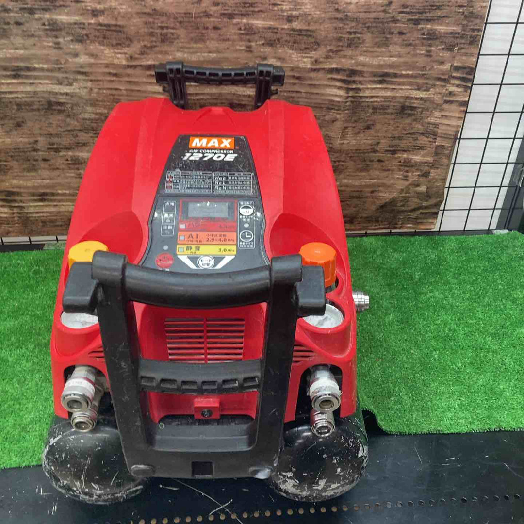 【中古品】マックス(MAX) エアコンプレッサー AK-HL1270E_レッド 動作確認済み【川越店】