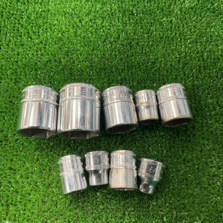 スナップオン(Snap-on) 3/8ショートソケット FSM8I・10I・12I・13I・14I・17I・19I・22I・24I 9個セット【草加店】