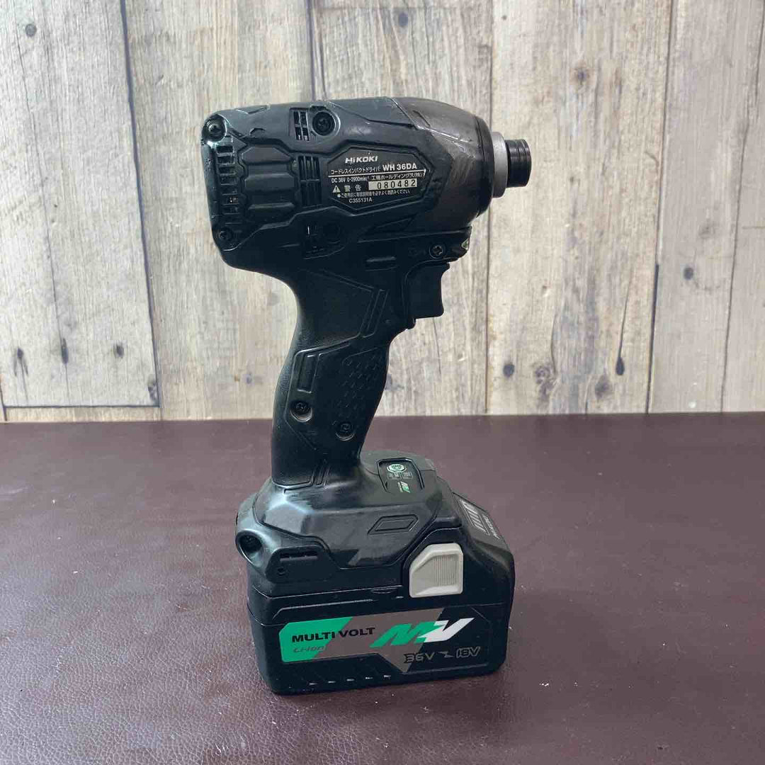 【中古品】ハイコーキ(HIKOKI ※旧:日立工機) コードレスインパクトドライバー WH36DA(NNB) バッテリー付属【東大和店】