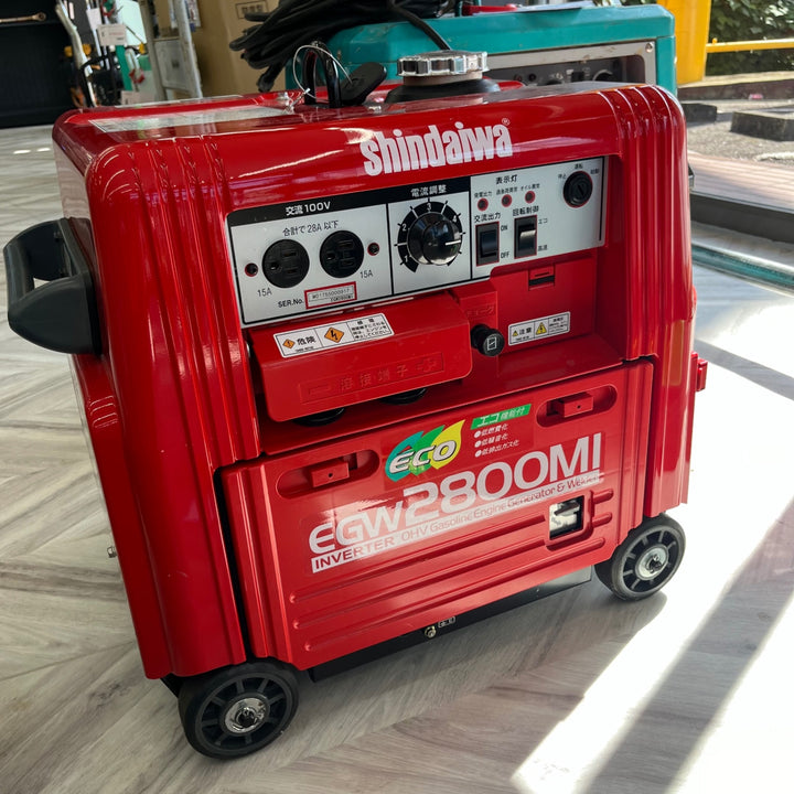 【店頭受取り限定】★新ダイワ(Shindaiwa) エンジンウェルダー EGW2800MI　適用溶接棒 2.0～3.2 mm 定格出力(kVA)2.8 (50/60Hz)　【越谷店】