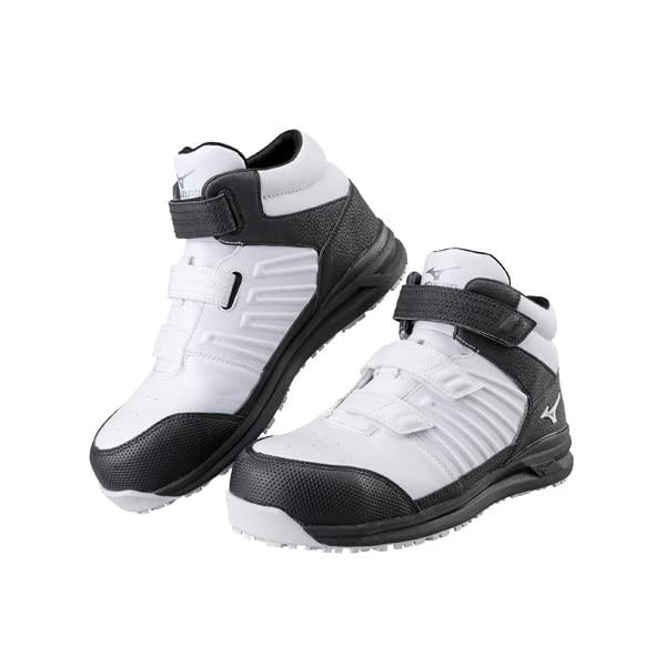 [ミズノ] ワークシューズ 安全靴 オールマイティ SSⅡ21H メンズ ホワイト×シルバー×ブラック 26.5 cm 3E【越谷店】
