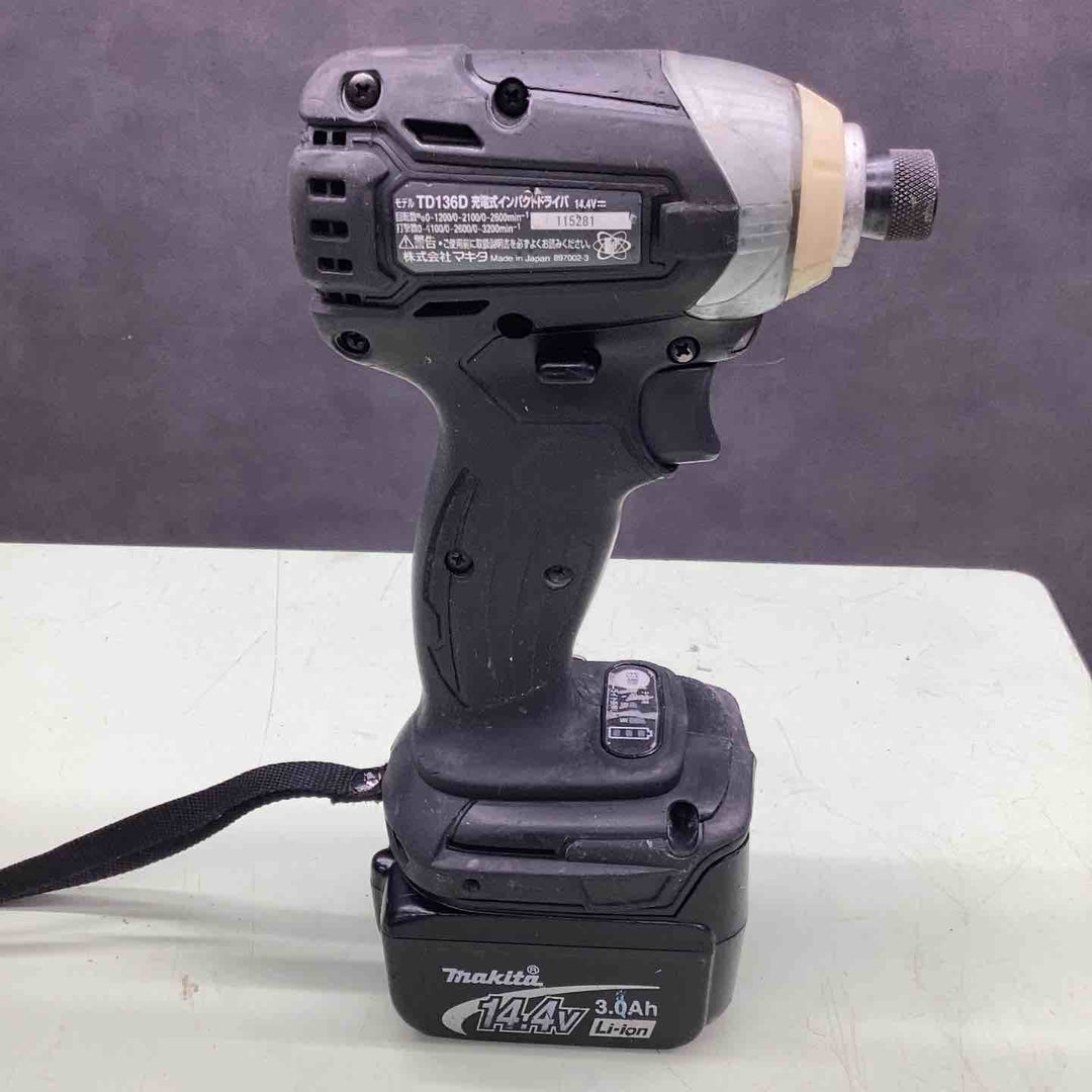 ★マキタ(makita) コードレスインパクトドライバー TD136DRFXB【越谷店】