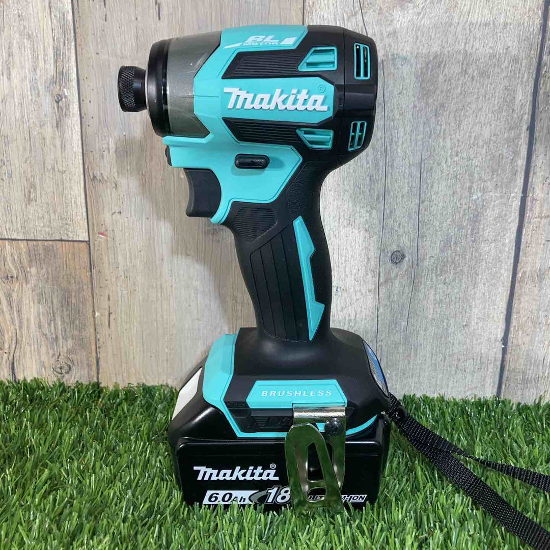 ★マキタ(makita) 18Vコードレスインパクトドライバ TD173DGXTB ターコイズブルー ケース汚れ有【戸田店】