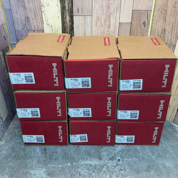 【未使用品】9箱セット HILTI HKV-R2 内部コーン打込み式金属系アンカー 1箱50本 合計450本 ＃2168252【八潮店】