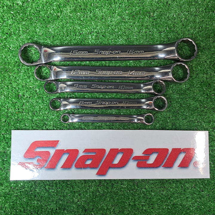 Snap on スナップオン ショート オフセットメガネレンチ XSM 5本セット(６～１６ｍｍ)【岩槻店】
