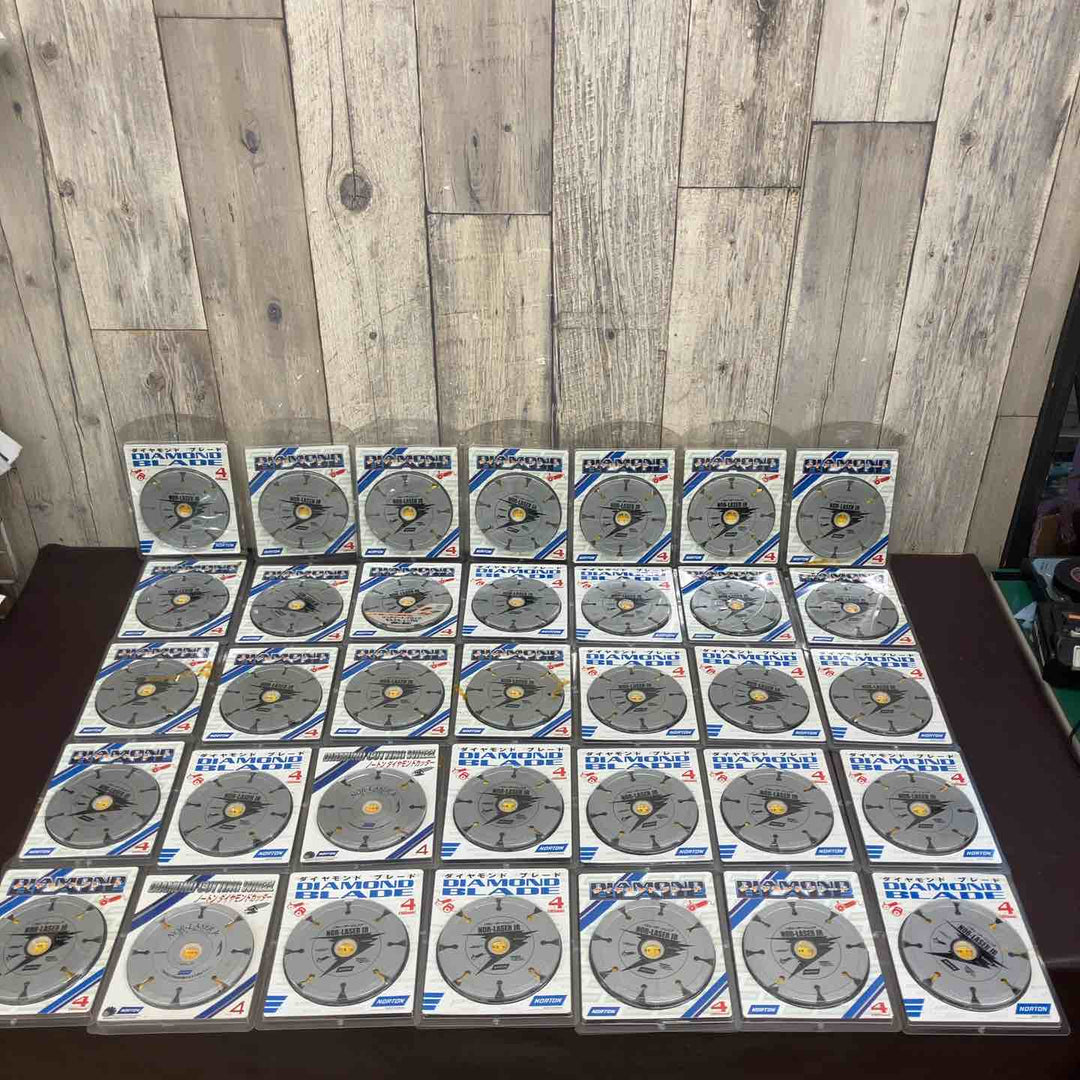 【未使用(店頭展示品)】 ノートン(NORTON) 105mm ダイヤモンドブレード NOR-LASER JR(ノルレーザージュニア) 35枚 【東大和店】