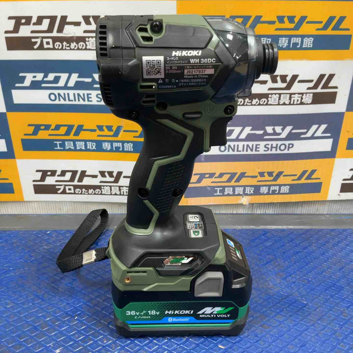★ハイコーキ(HIKOKI ※旧:日立工機) コードレスインパクトドライバー WH36DC(2XPSZ)(G)【草加店】