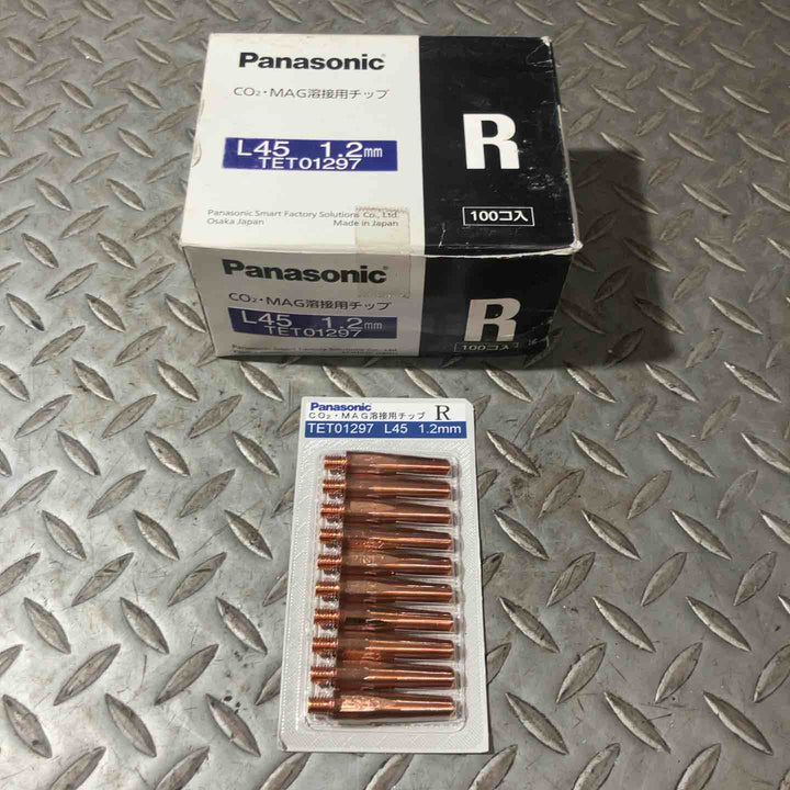 Panasonic パナソニック CO2・MAG溶接用チップ L45 1.2mm TET01297 R 100個入り【草加店】