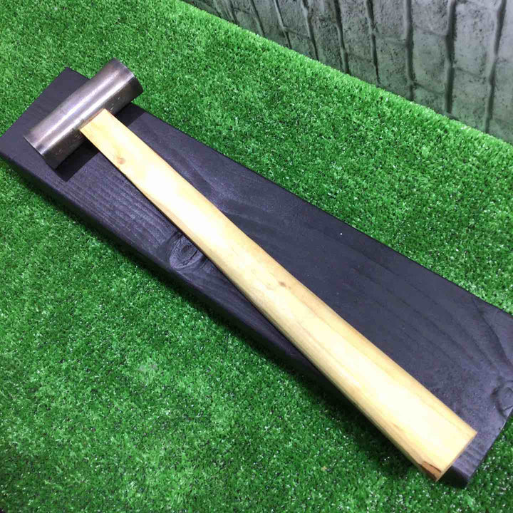 道心斎正行作 千代鶴型四角玄能 100匁 鋼付き グミ柄 【川口店】