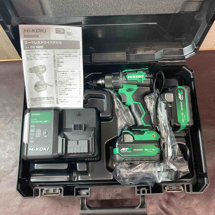 【未使用(店頭展示品)】 ハイコーキ(HIKOKI ※旧:日立工機) コードレスドリルドライバー DS18DE(2XPZ) 【東大和店】