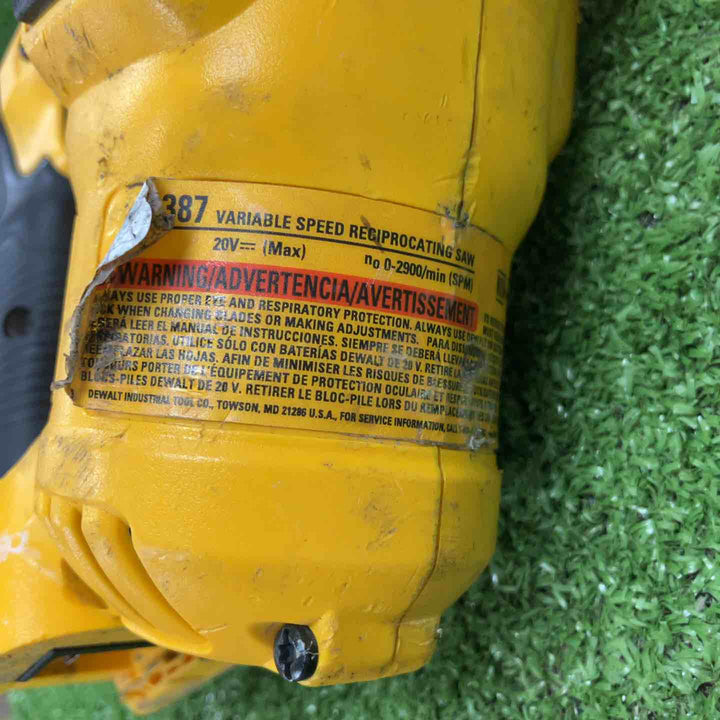 ◇DeWalt 20V充電式レシプロソー モデル：DCS387【川崎店】
