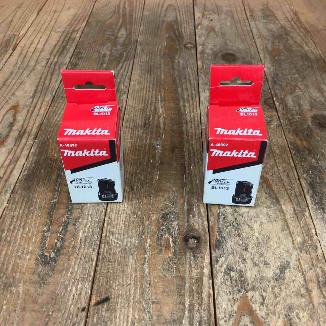 マキタ(makita) リチウムイオンバッテリー 10.8V/1.3Ah BL1013  A-48692 計2点【所沢店】