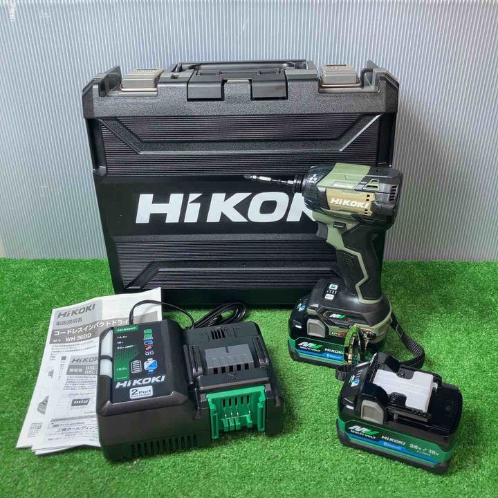 ★ハイコーキ(HIKOKI ※旧:日立工機) コードレスインパクトドライバ フォレストグリーン WH36DD(2XHGSZ)【岩槻店】