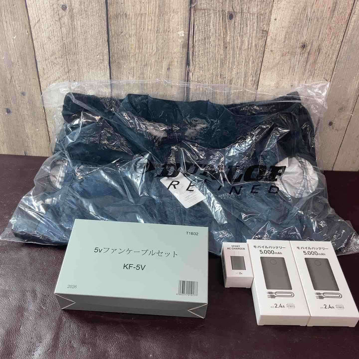 【未使用(店頭展示品)】DUNLOP(ダンロップ) 空調服セット ベスト ファン バッテリー LLサイズ【東大和店】