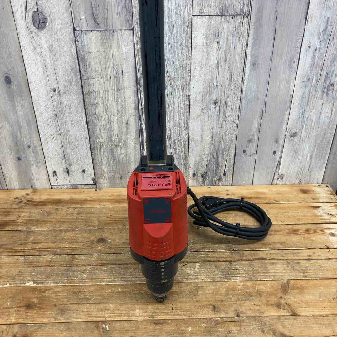 【中古品/店頭受取り限定】ハッケン コアドリル据え置きタイプ SPJ-121C ダイアモンドビッド5個付き(Cロッド120mm、80、75、40、30) 延長ロッド(Cロッド)2個付き【東大和店】