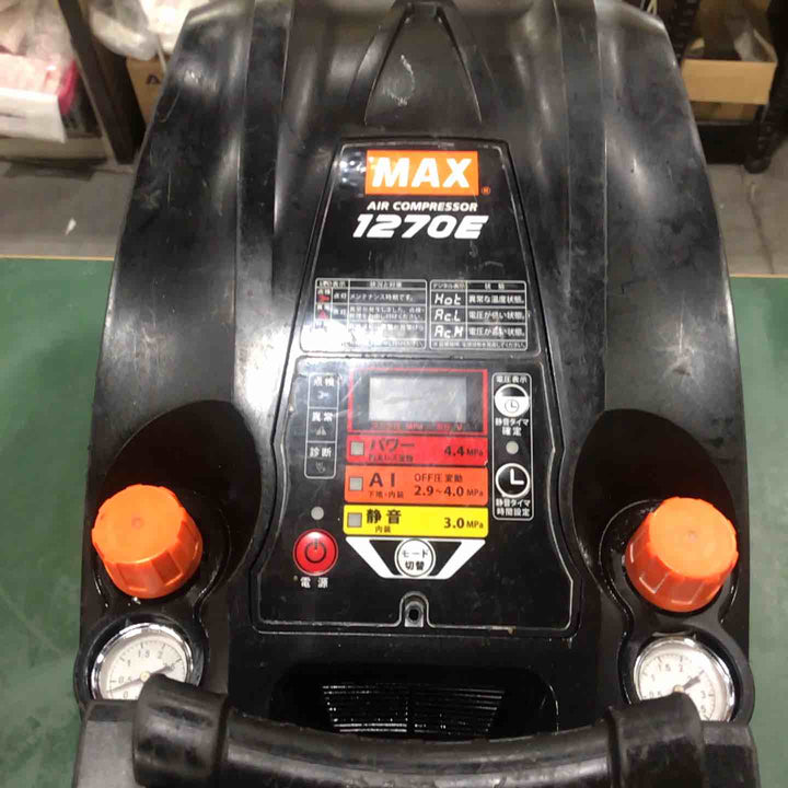 【現状品】★マックス(MAX) エアコンプレッサー AK-HH1270E_ブラック 保証なし【川口店】