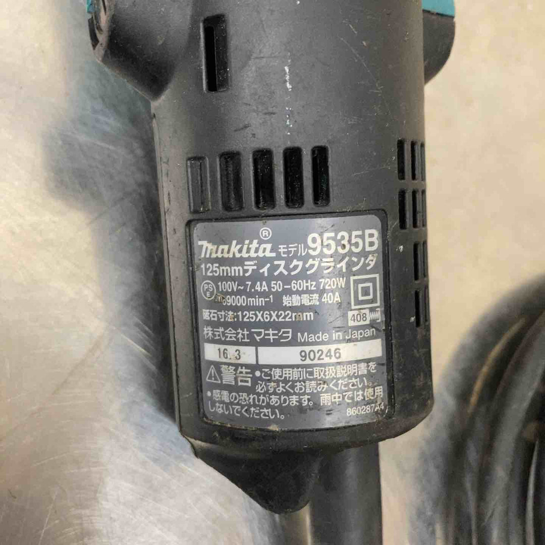 ☆マキタ(makita) 125mm ディスクグラインダ 9535B【柏店】