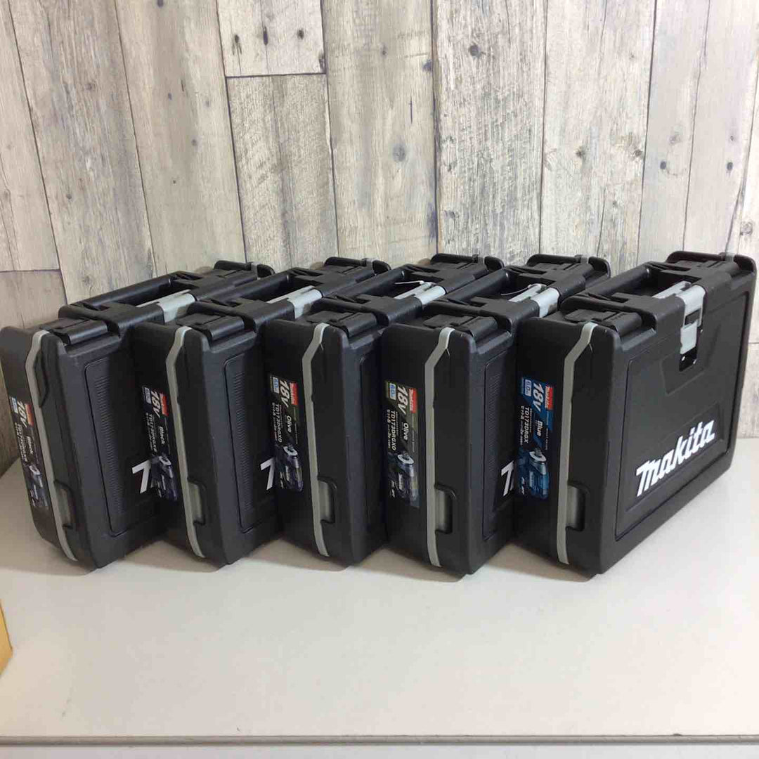 【未使用品】マキタ(makita) コードレスインパクトドライバー TD173DRGX TD173DRGXB TD173DRGXO 5台セット ブラック 黒 青 ブルー オリーブ【戸田店】