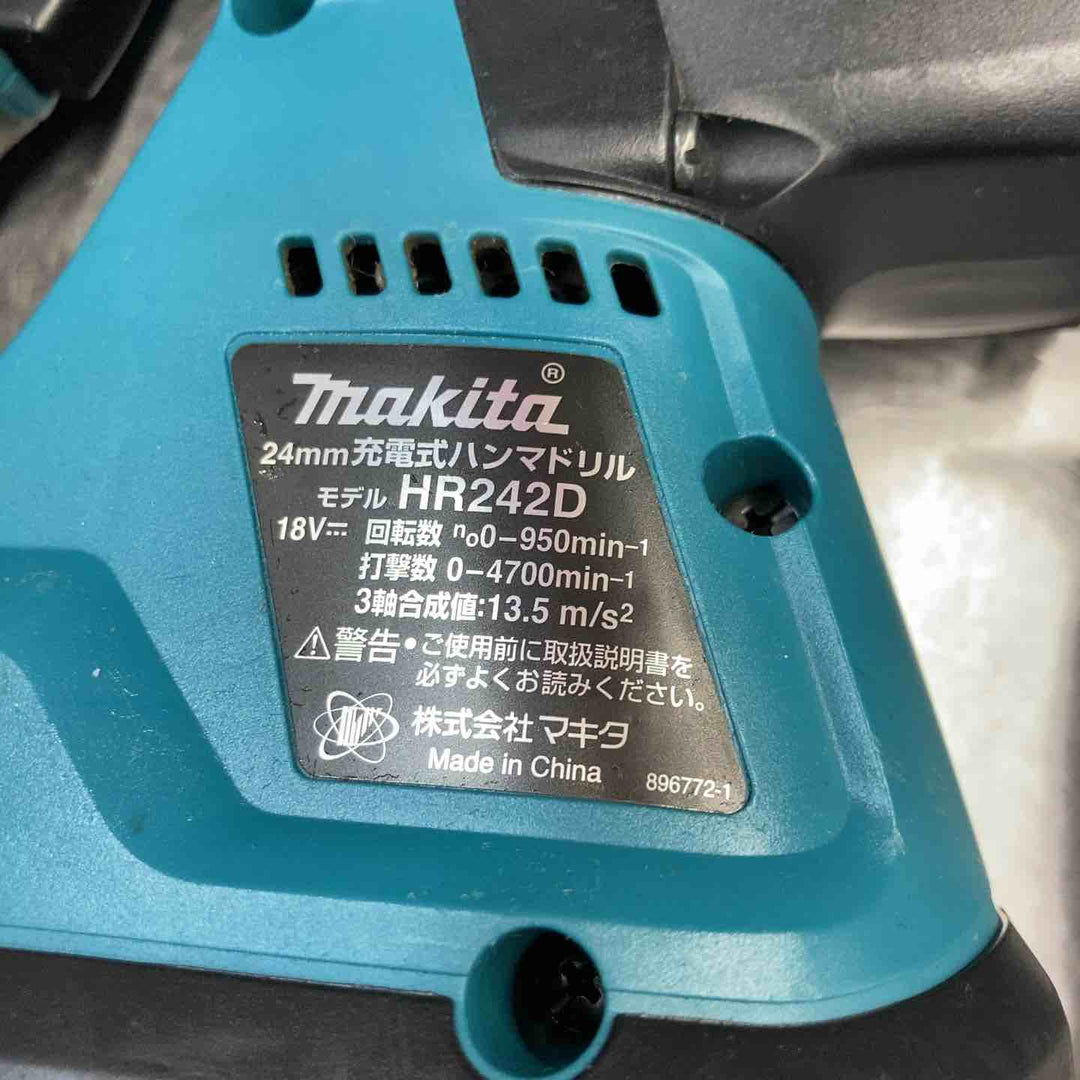 【中古品】 マキタ(makita) 18V 24mm コードレスハンマドリル HR242DRFX(HR242DRGX) フルセット品 【東大和店】