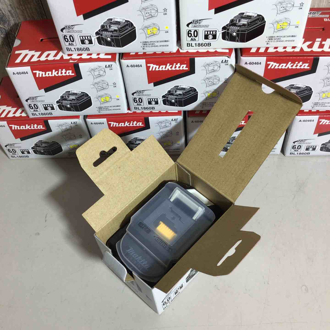 【未使用品】 純正 マキタ makita リチウムイオンバッテリー 18V/6.0Ah BL1860B 10個 バッテリー 純正品 18V 【戸田店】