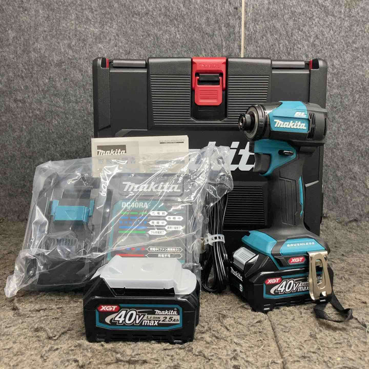 ★マキタ(makita) 40Vmaxコードレスインパクトドライバー TD005GRDX ケース(40Vmax2.5Ahバッテリー*2、充電器)【鴻巣店】