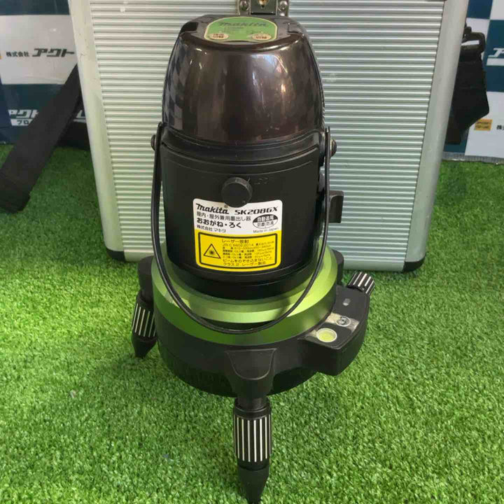 ◇マキタ(makita) 水平/垂直ライン グリーンレーザー墨出し器 SK208GX  受光器付き【草加店】