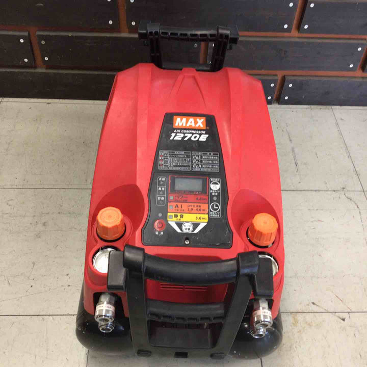 【中古品】 マックス/MAX エアコンプレッサー AK-HH1270E_レッド 【鴻巣店】