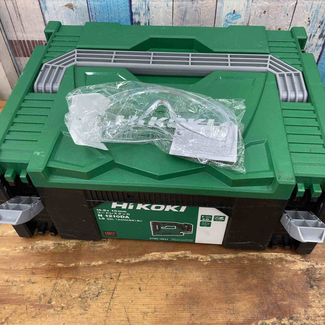 【中古品】★ハイコーキ(HIKOKI ※旧:日立工機) 10mm 10.8V コードレスタッカ N1210DA(LS) セット バッテリー充電器付き【柏店】【柏店】