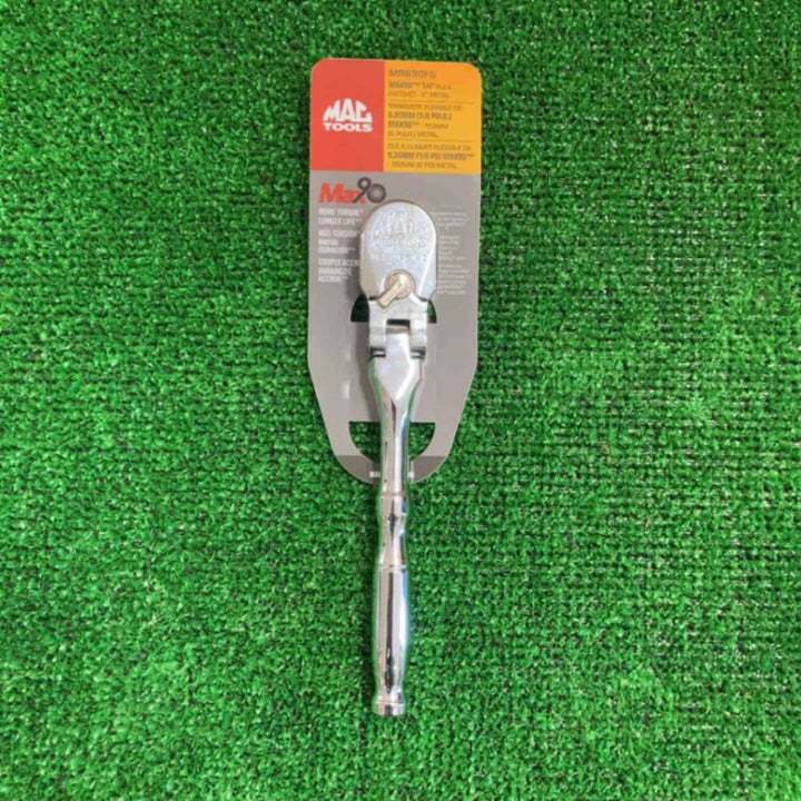 マックツールズ 1/4"ドライブ6"フレックスメタルハンドルラチェット MR690FS【町田店】
