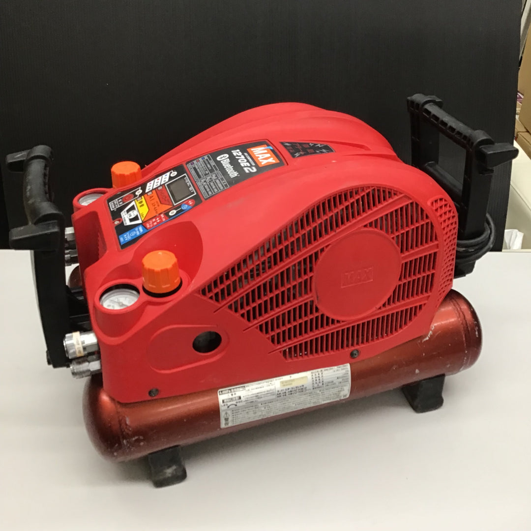 【中古品】★マックス MAX エアコンプレッサー AK-HH1270E2_レッド【戸田店】