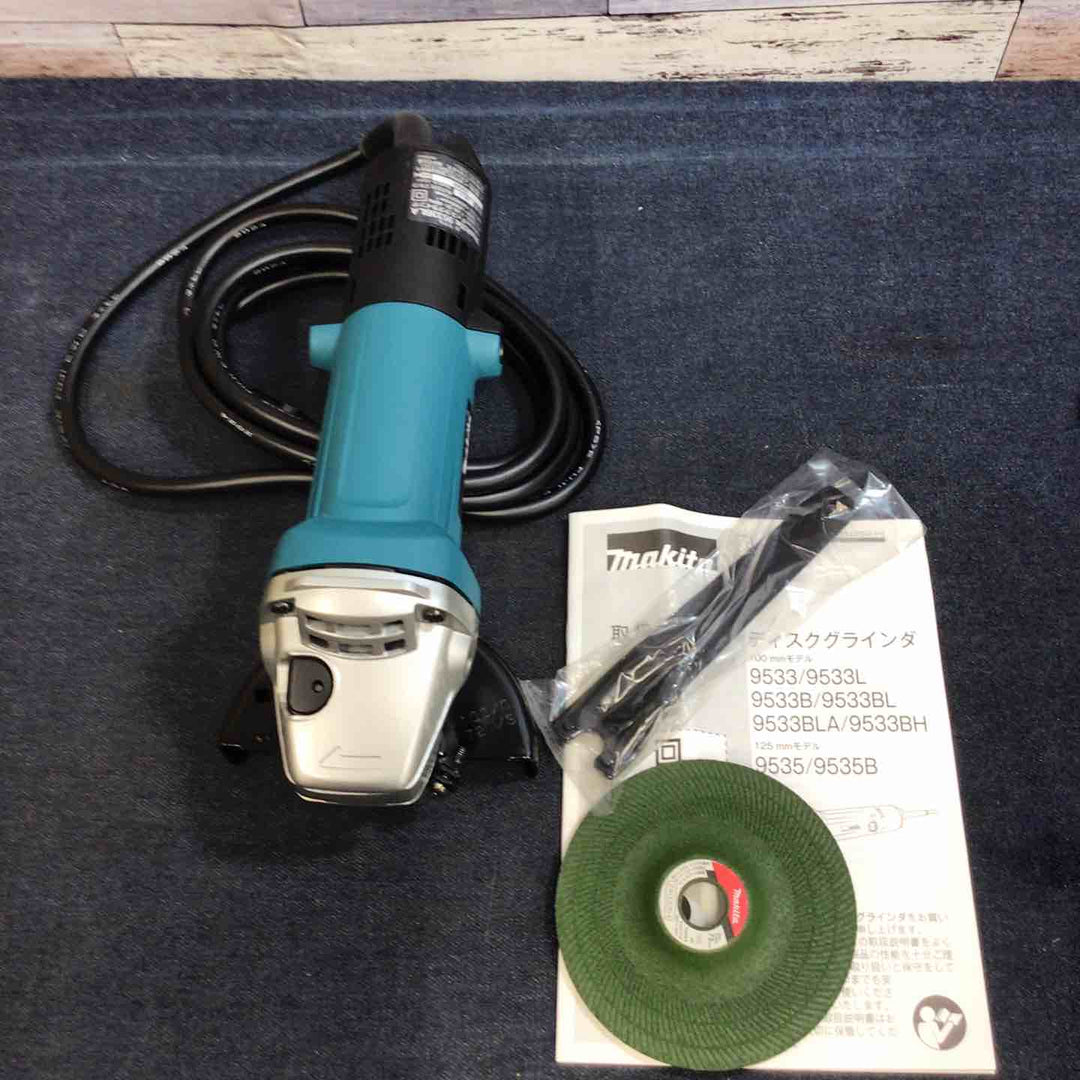 【未使用品】マキタ makita ディスクグラインダ 低速高トルク ブレーキ付 100mm 9533BLA【八潮店】