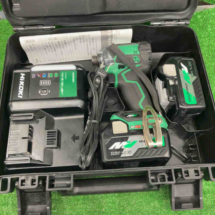【中古品】★ハイコーキ(HIKOKI ※旧:日立工機) コードレスインパクトドライバ 18V WH36DC(2XP)(L) Bluetooth対応電池【桶川店】