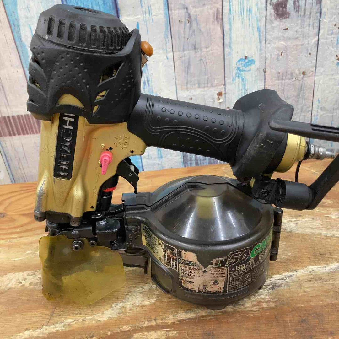 【中古品】★ハイコーキ(HIKOKI ※旧:日立工機) 高圧エア釘打ち機 NV50HMC 50mm【柏店】
