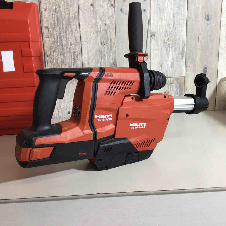 【中古品】HILTI 36V充電式ハンマドリル TE6-A36 集じん装置付 36V/2.6Ah バッテリー2個付【戸田店】