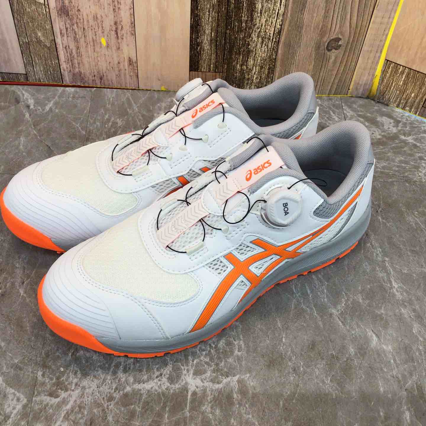 ASICS 安全靴 27.0cm ホワイト/オレンジ 【公式通販】