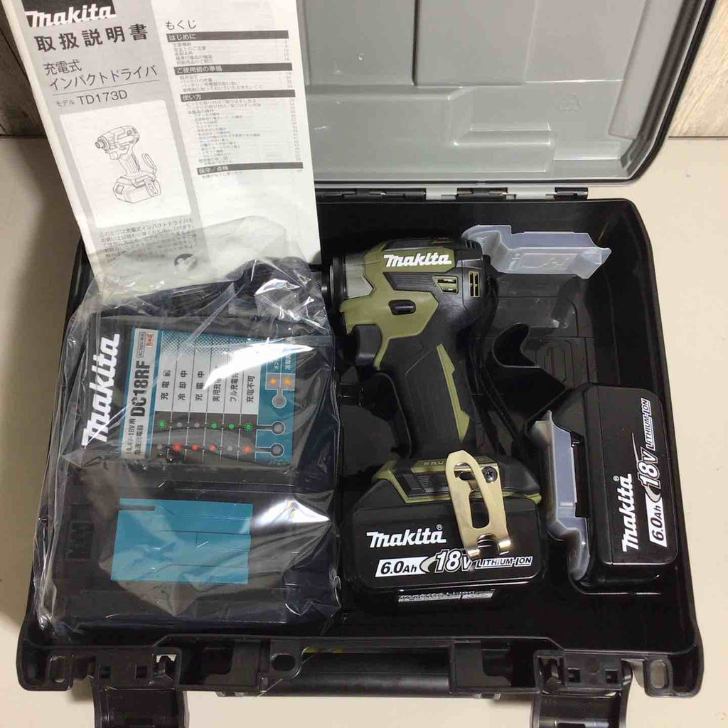 中古品 □ makita コードレスインパクトドライバー TD173 DRGXB □ A