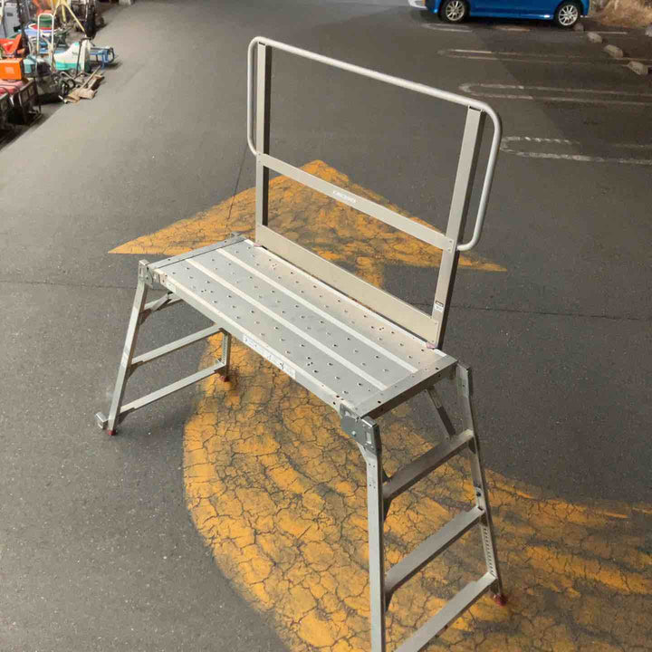 【中古品・店頭受取り限定】 長谷川工業/HASEGAWA 搬式作業台(立ち馬)・DUK-15SXA ※手すり付き※ 【桶川店】