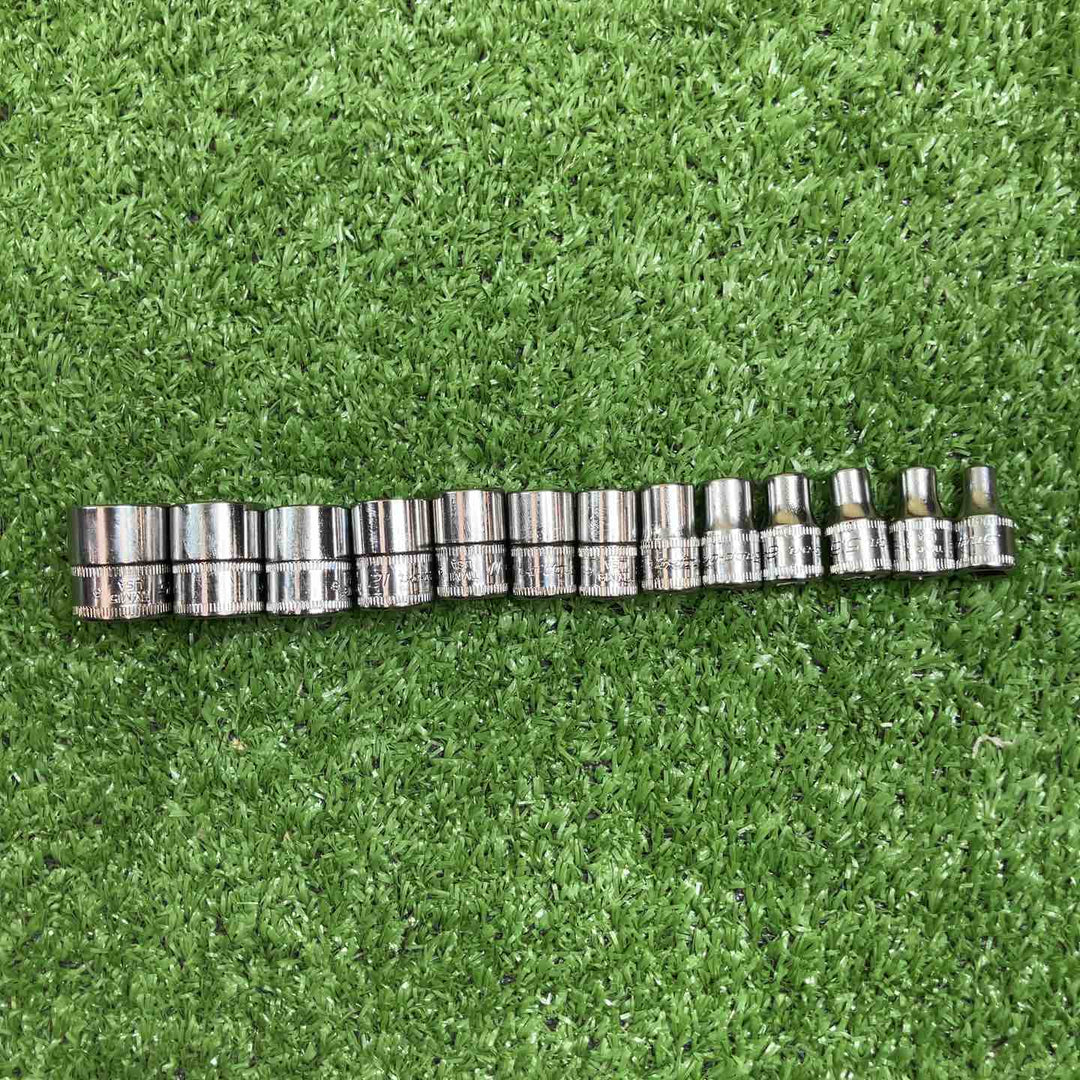 【美品】▼Snap-on　スナップオン　1/4ラチェットセットT72 エクステンションバー1点　ソケット15-4mm13点【川崎店】