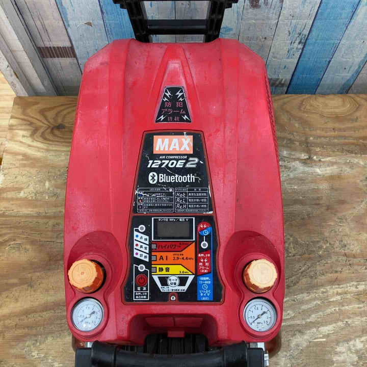 【中古品】★マックス(MAX) エアコンプレッサー AK-HH1270E2_レッド 高圧専用【柏店】