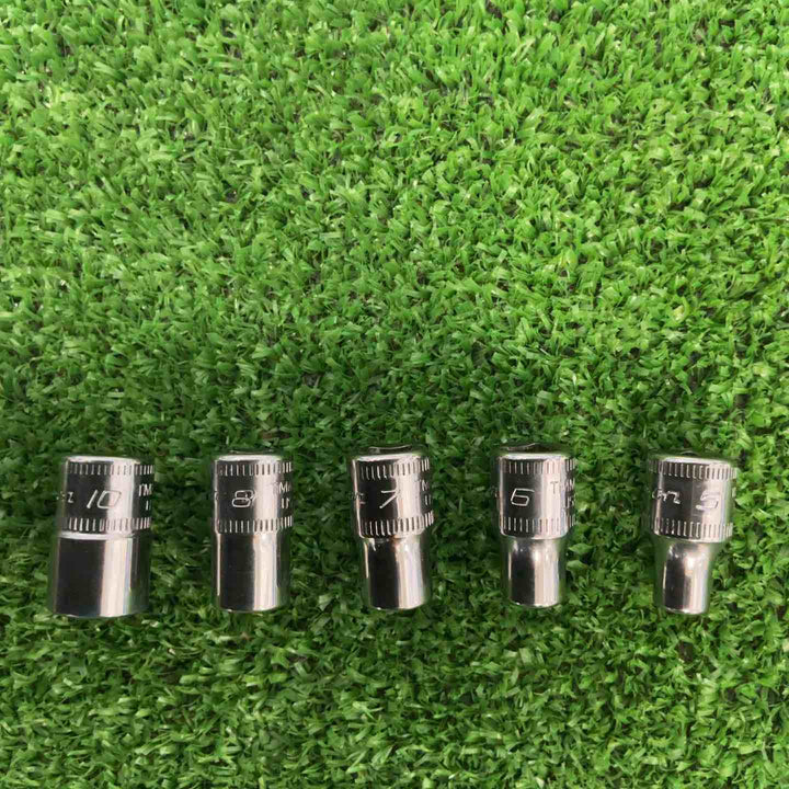 Snap-on スナップオン 1/4(6.4㎜) 12角 スタンダードソケット TMMD5/6/7/8/10 5個セット【草加店】