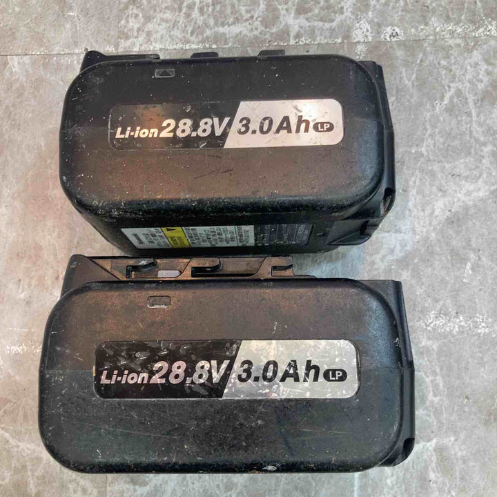 【中古品】パナソニック 純正 リチウムイオン電池パック 28.8V 3.0Ah EZ9L82 2個 + 急速充電器 EZ0L81 1個 計3点セット【八潮店】