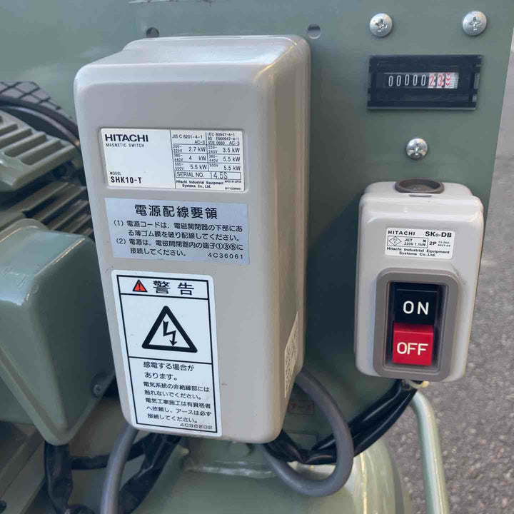 【中古品／店頭受取り限定】日立　ベビコン　2.2OP-9.5GB5　50Hz　3馬力　200V【八潮店】