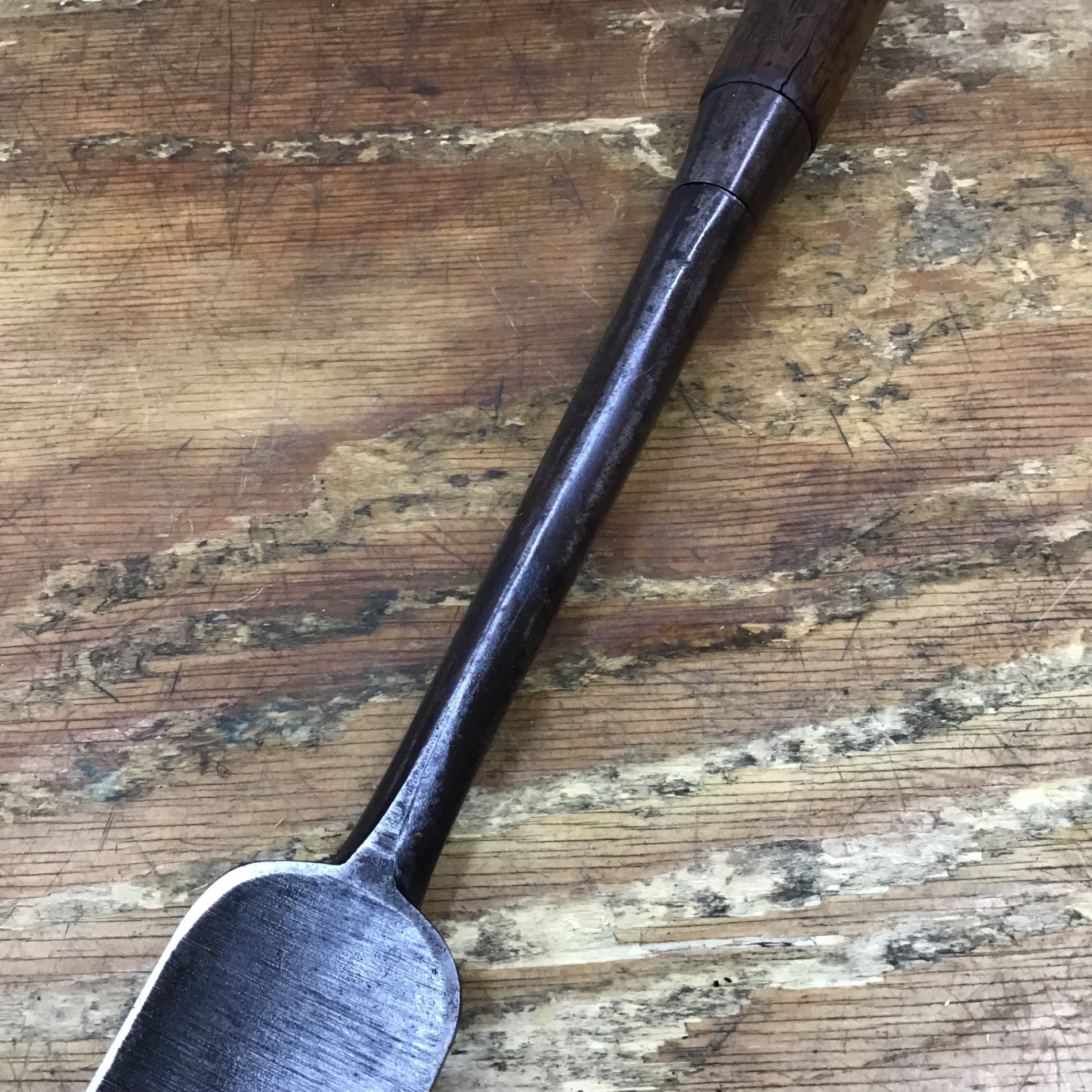 中古品】 「小鉄」銘 突き鑿 のみ 和工具 木工 Japanise Chisel【柏店