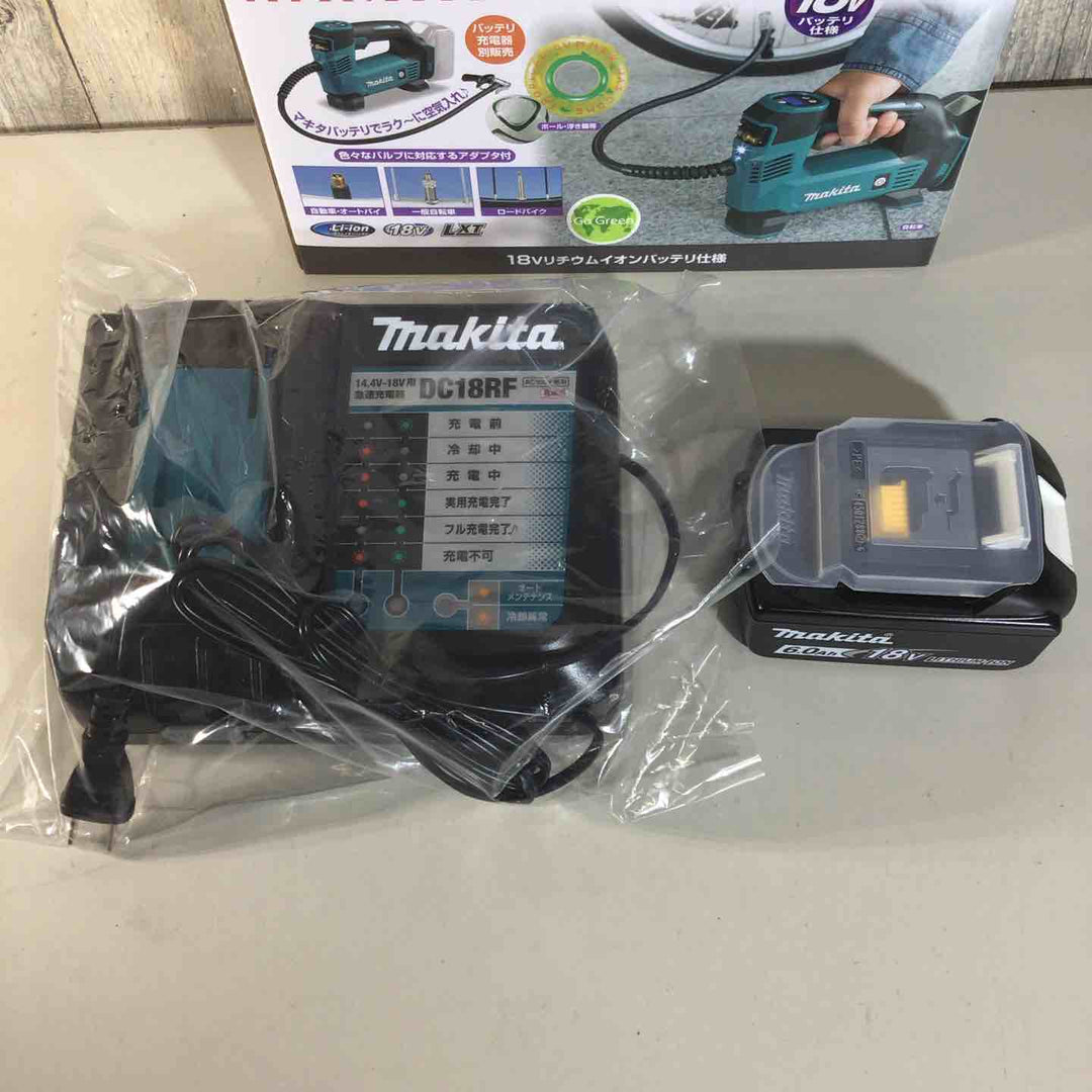 【未使用品】 セット品 マキタ makita コードレス 空気入れ MP180DZ 18Vバッテリー BL1860B 充電器DC18RF 【戸田店】