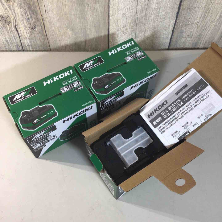 【未使用品】 ハイコーキ HIKOKI 日立 リチウムイオンバッテリー 36V/2.5Ah BSL36A18X 3個 バッテリー 純正 純正品 マルチボルト 36V【戸田店】
